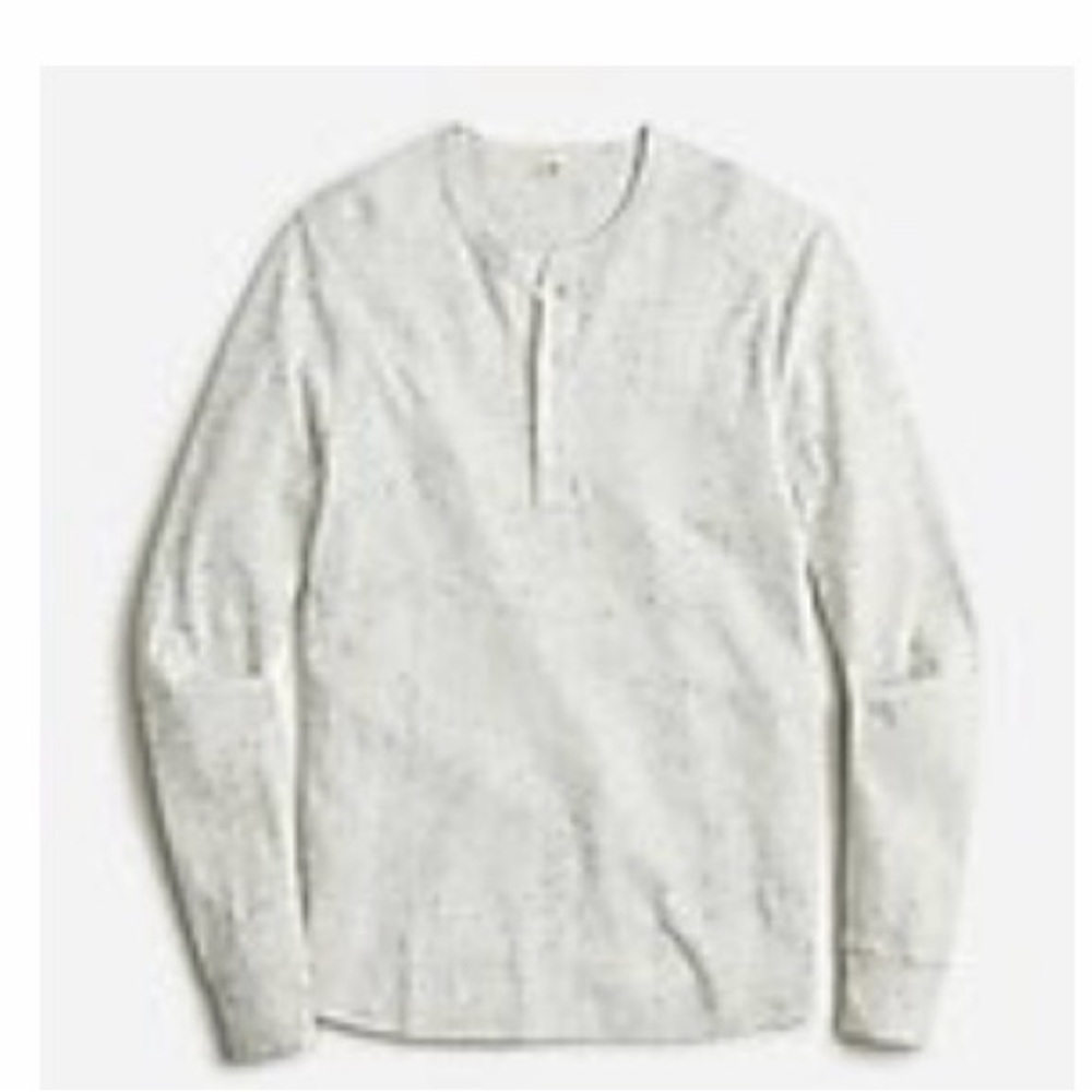 J.Crew Men’s Cotton Waffle Long Sleeve Henley Shirt, Size M